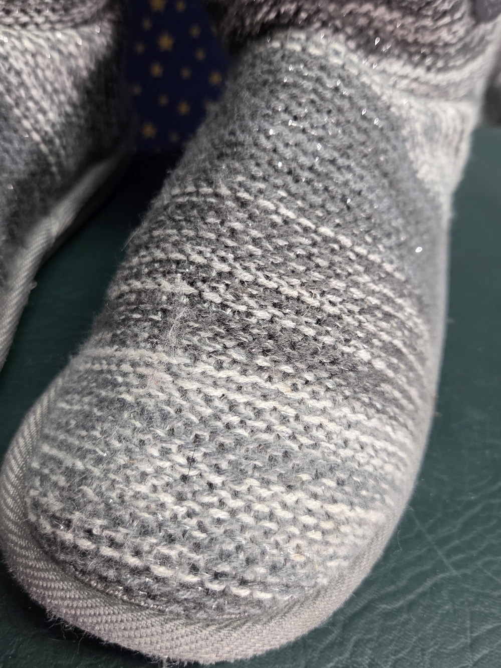 **Muk Luks Gray Knit Button-Accent Winter Boots** - Picture 9 of 9